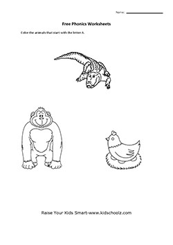 UKG-Phonics Worksheets for Kids